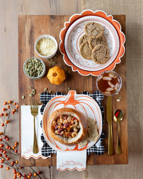 Falloween Pumpkin Shaped Plate