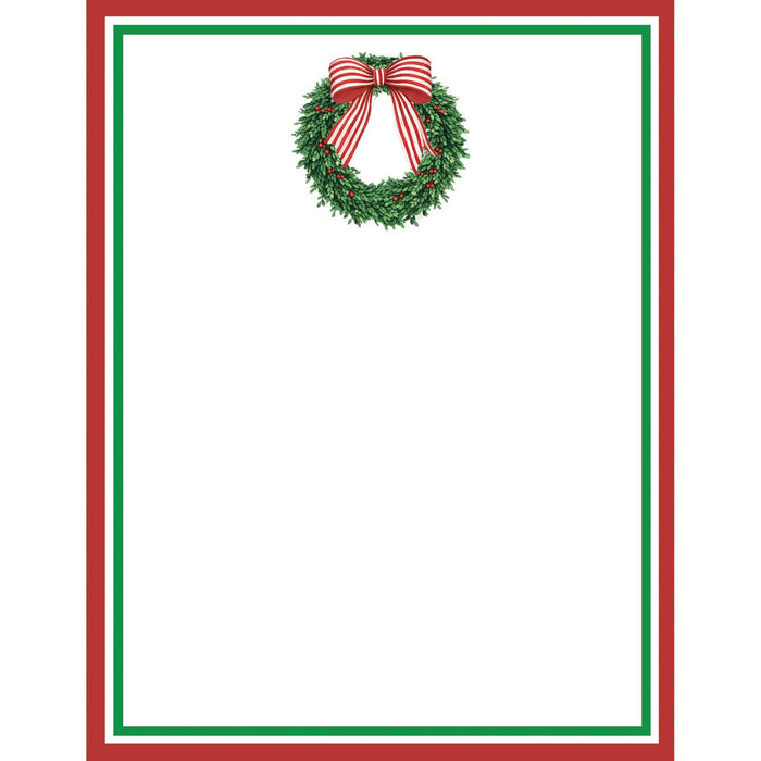 4"x5" Wreath w/Bow Notepad