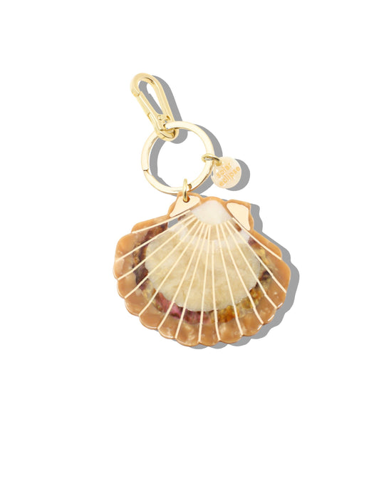 Sunset Seashell Bag Charm + Keychain
