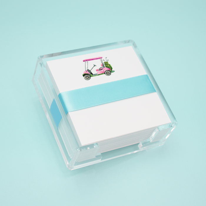 Pink Golf Cart Desk Set
