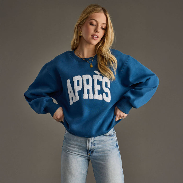 Blue & White Apres Sweatshirt