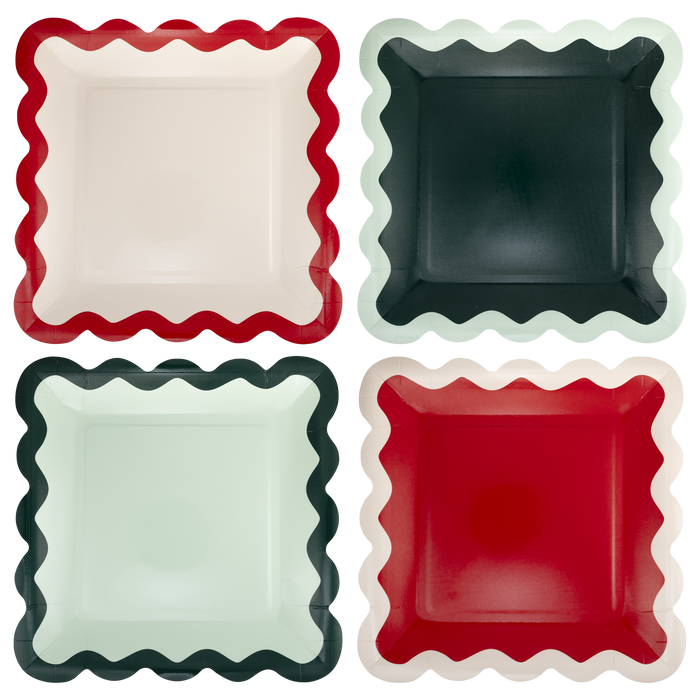 Assorted  Ric Rac Plate Set