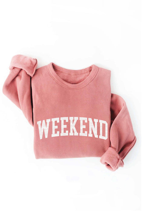 Heather Royal WEEKEND Sweatshirt