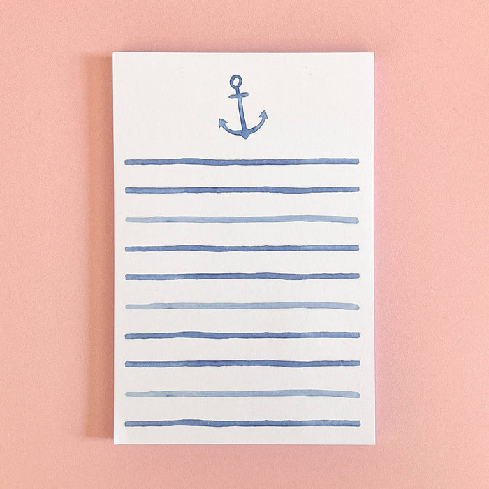 Watercolor Anchor Notepad