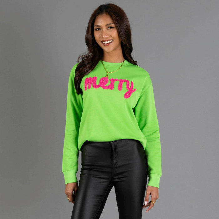 Green Merry Sweatshirt
