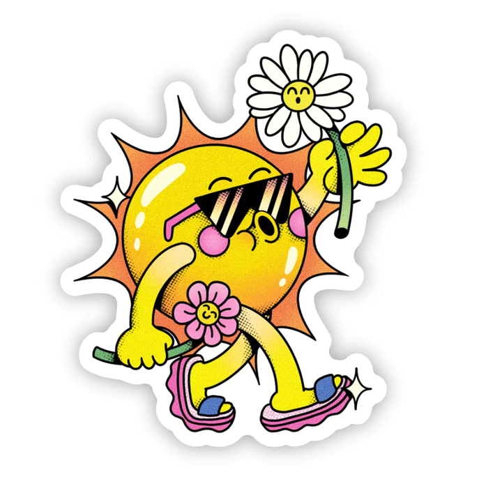 Walking On Sunshine Sticker