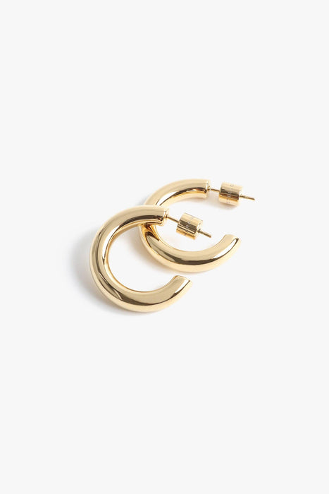 Silver Michaela 1" Hoops