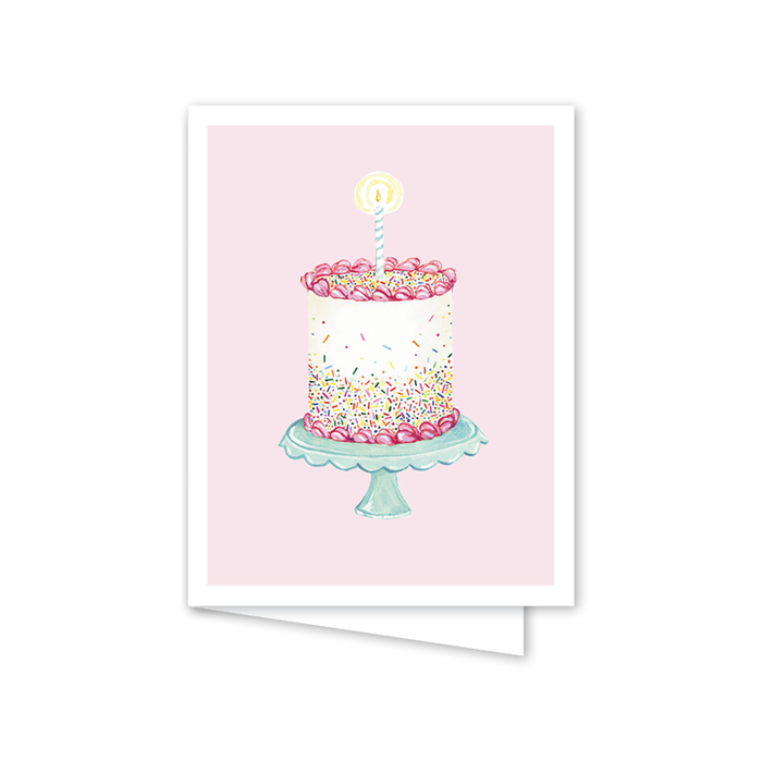 Funfetti Pink Cake Card