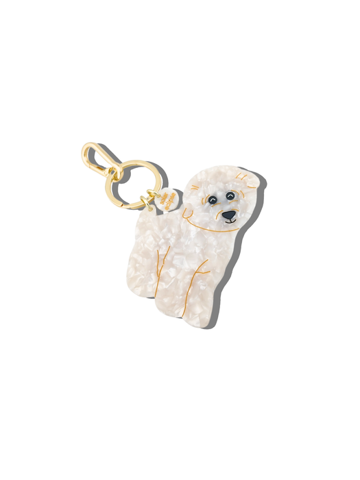 Bichon Frise Breed Bag Charm/Keychain