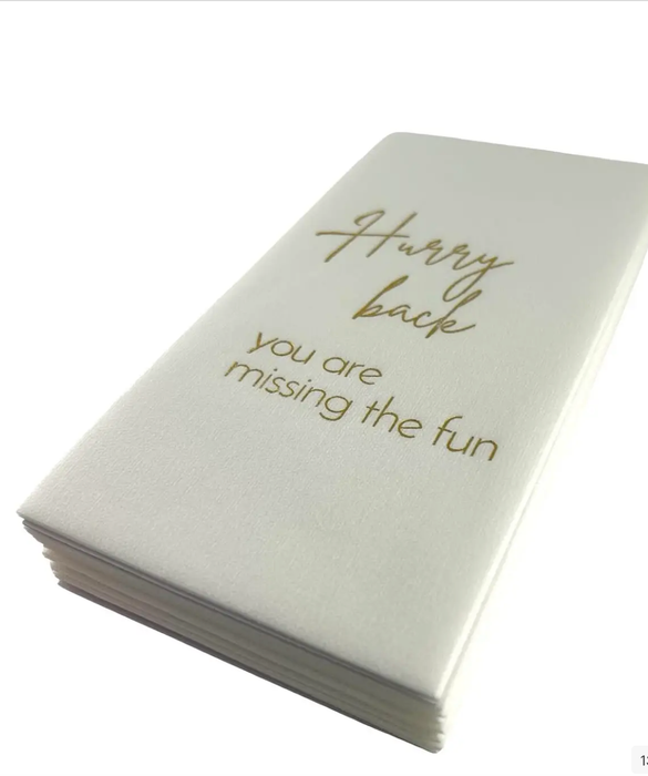Hurry Back Guest Towels