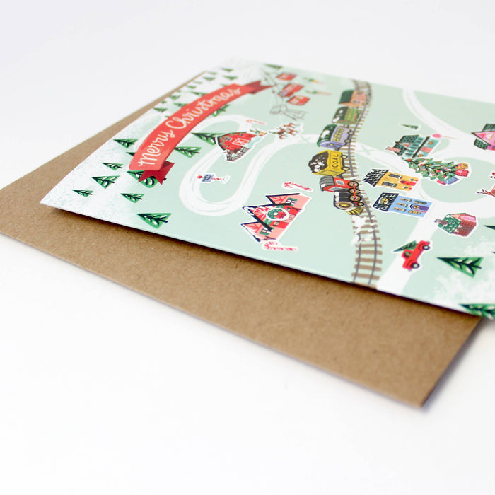 Sticker Scene Card | North Pole Village