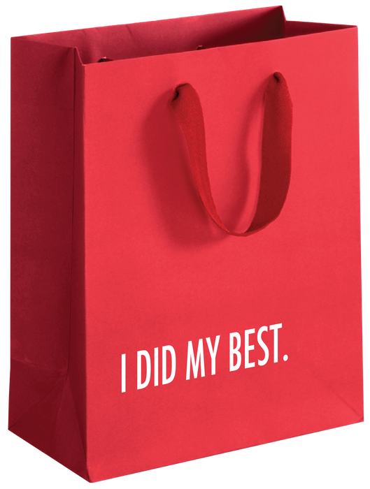 Red Did My Best Gift Bag