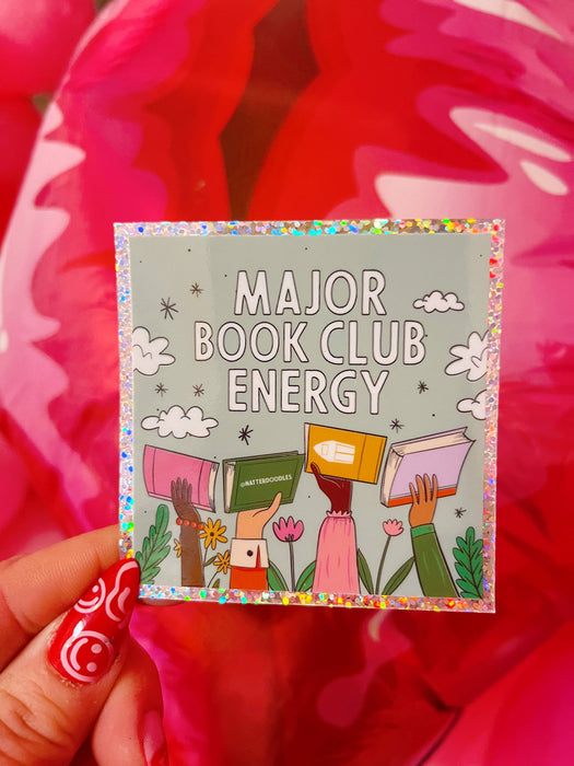 Major Book Club Energy Sticker