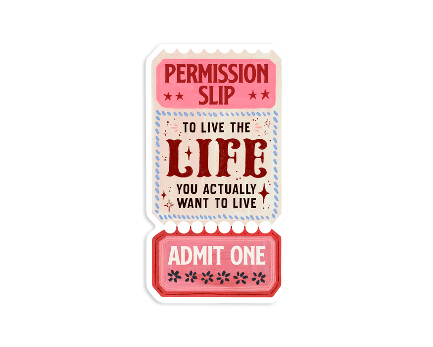 Permission Slip Sticker
