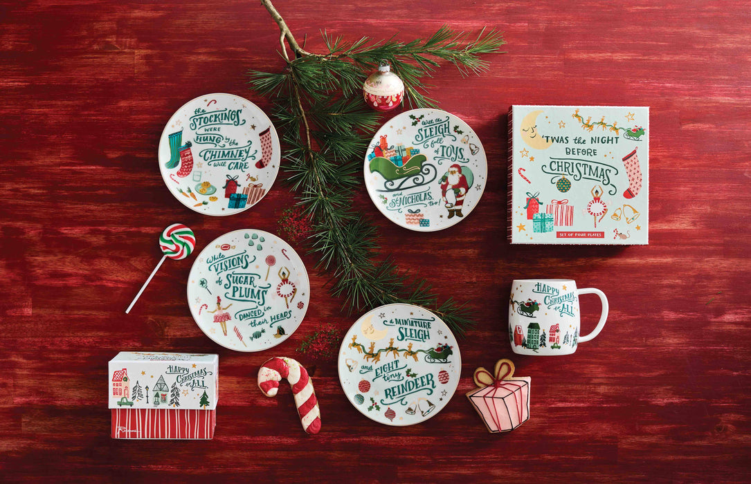 `Twas the Night Before Christmas Plates Set