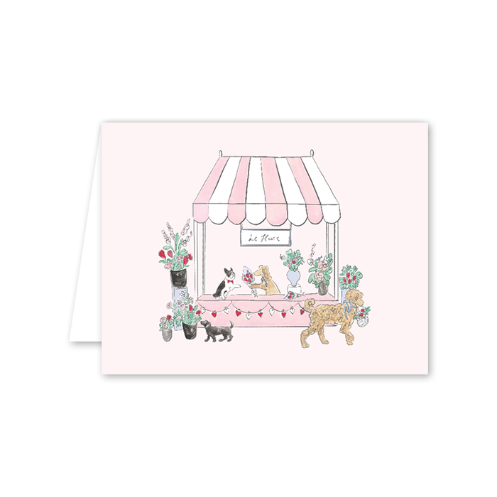 Lovely Blooms Pups Card
