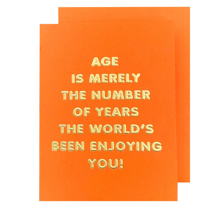 Age is a Number Card