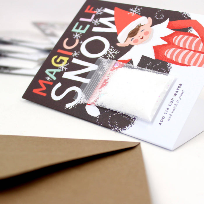 Magic Elf Instant Snow Card