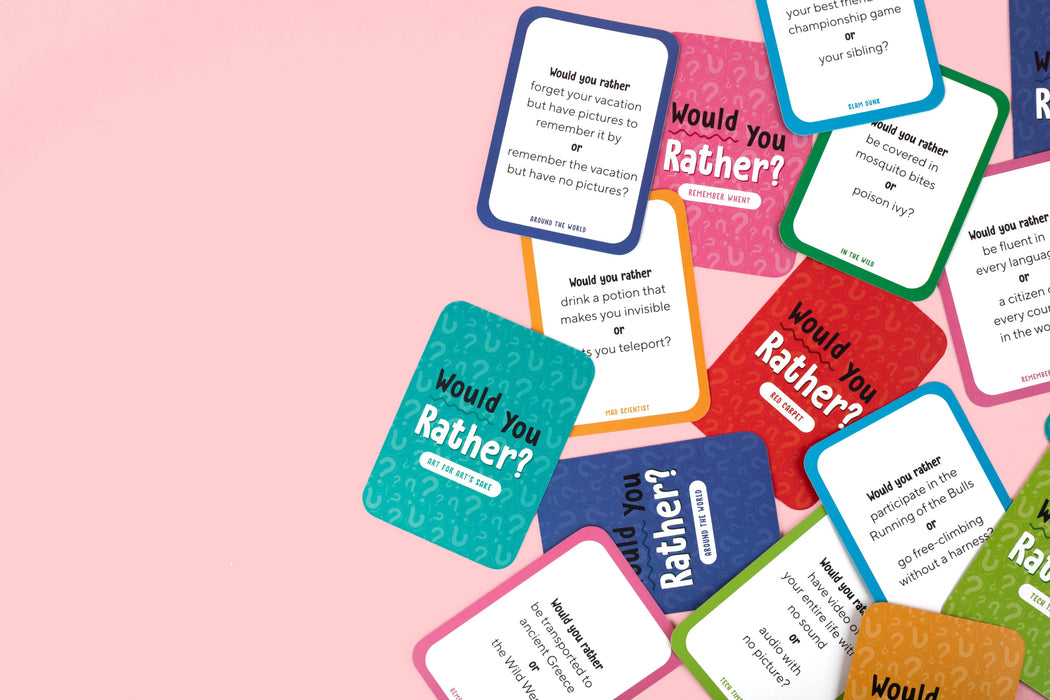 Would You Rather? Family Card Game