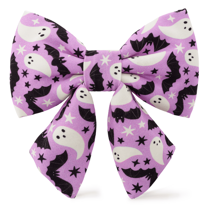 Spooky Season Glow in Dark Lady Dog Bow
