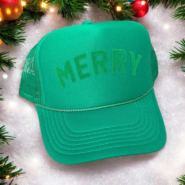Green Merry Trucker Hat