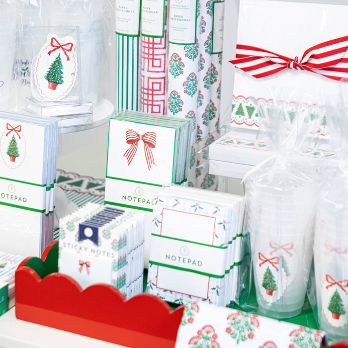 5"x7" Christmas Block Print Notepad