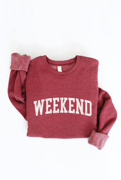 Heather Royal WEEKEND Sweatshirt