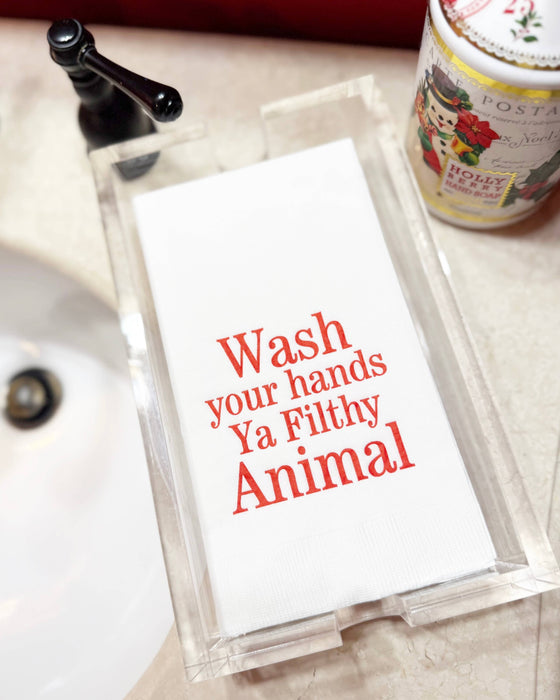 Wash Hands Filthy Animal Guest Towels