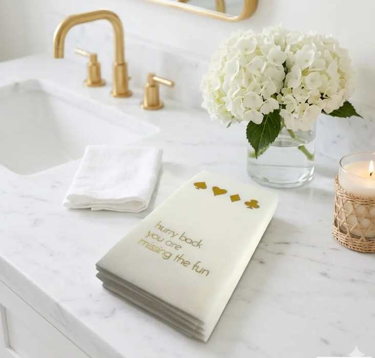 Hurry Back Guest Towels