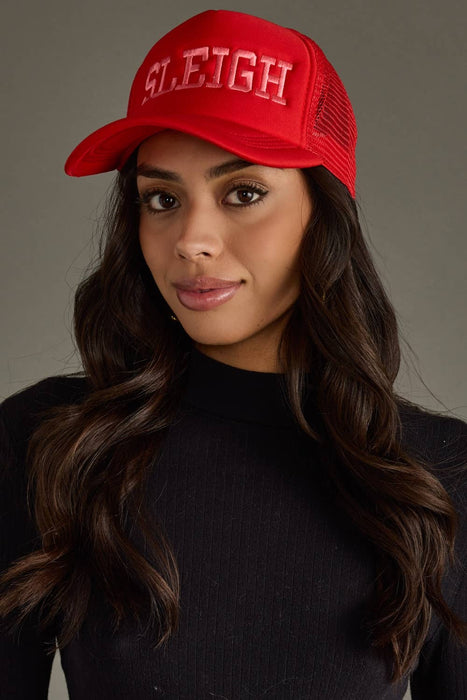 Red Sleigh Trucker Hat