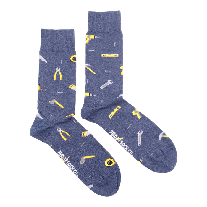 Construction Men's Mismatched Socks
