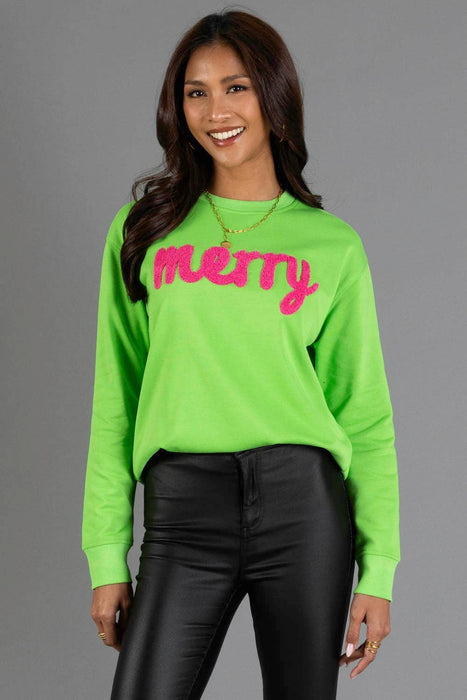 Green Merry Sweatshirt