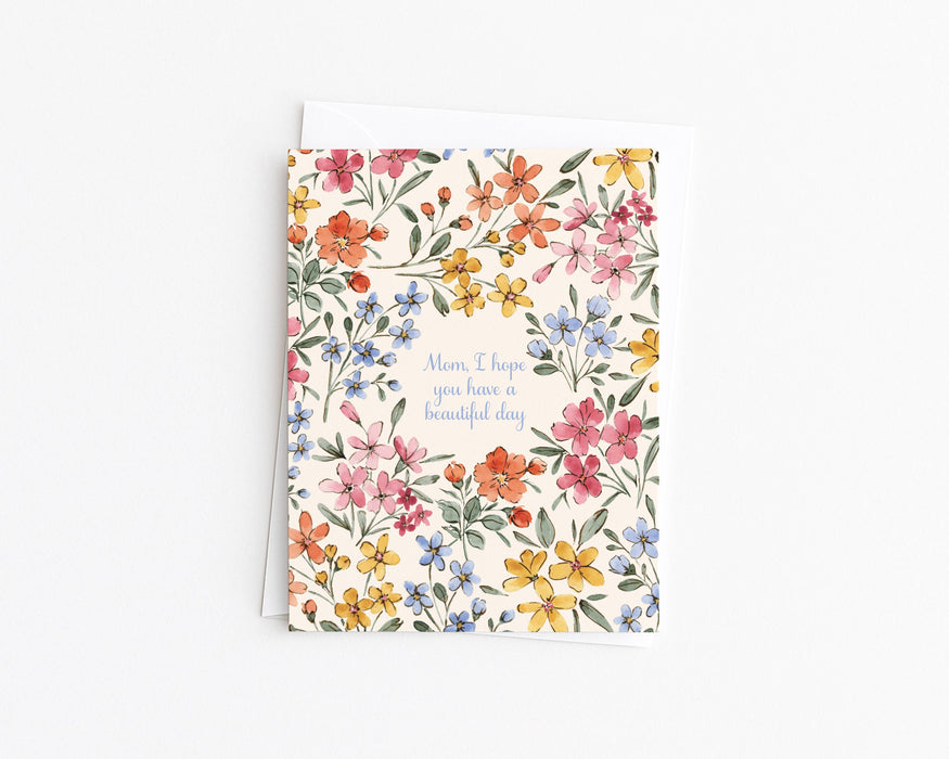 Floral Greeting Card for Mom