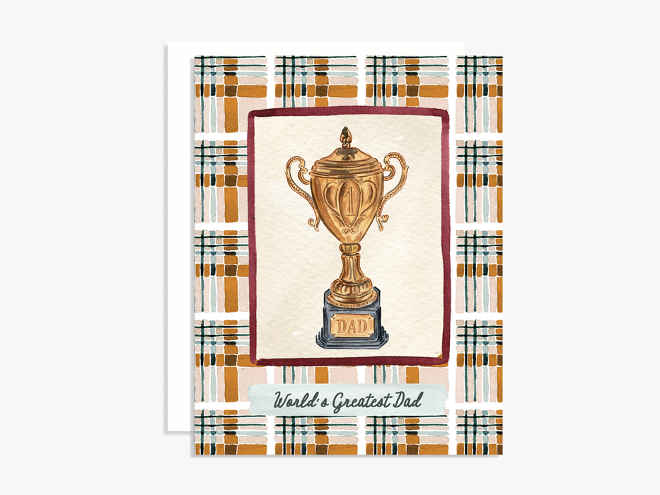 World's Greatest Dad Trophy Card