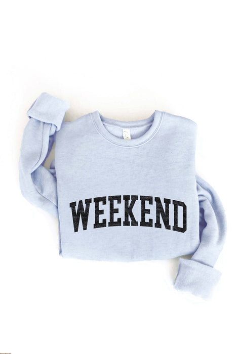 Heather Royal WEEKEND Sweatshirt