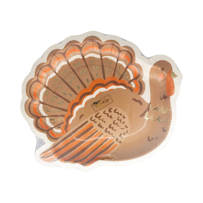 Orange Turkey Shaped Plate