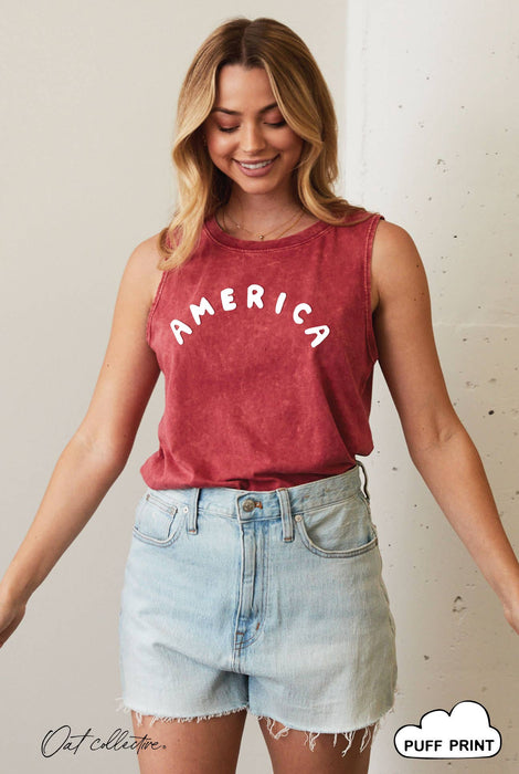 Cardinal AMERICA PUFF Tank Top