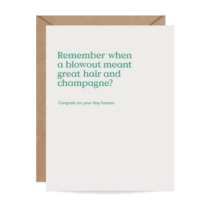 Blowout New Baby Card