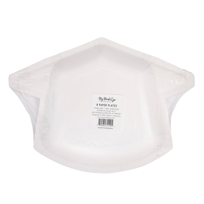 Pink Cap Shaped Plate