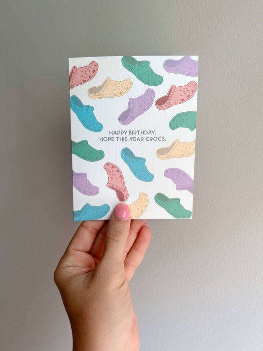 Croc Birthday Card