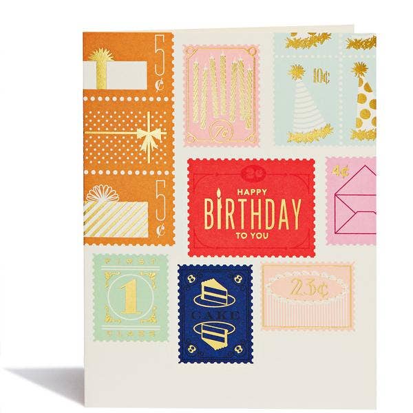 Birthday Stamps Card