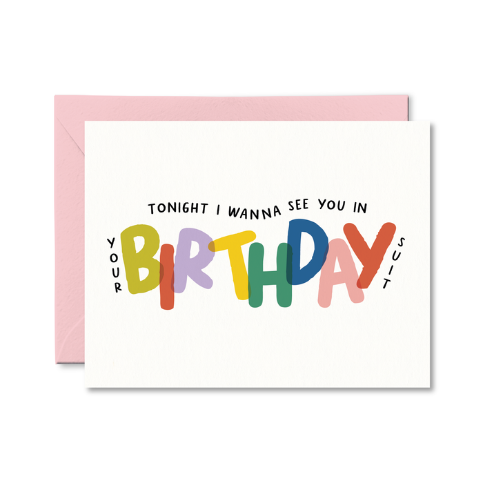 Birthday Suit Card