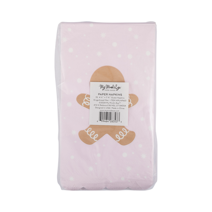 Gingerbread Man Scallop Guest Napkin