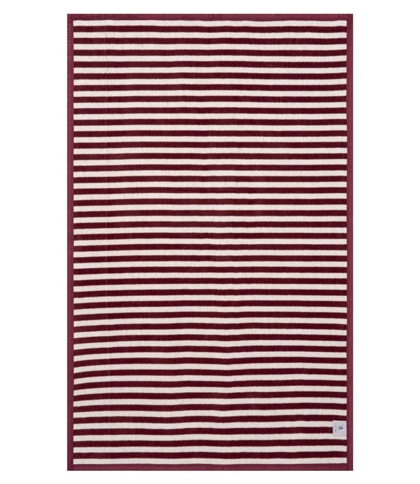 Sideline Stripe Maroon Midi Blanket