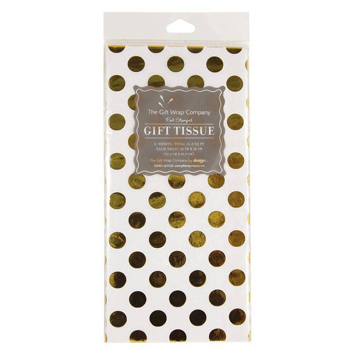 Golden Spots Foil Tissue Paper