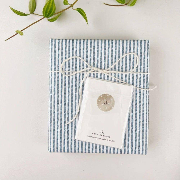 Gingham Gift Mini Enclosure Notecard
