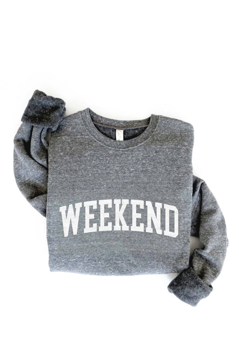 Heather Royal WEEKEND Sweatshirt