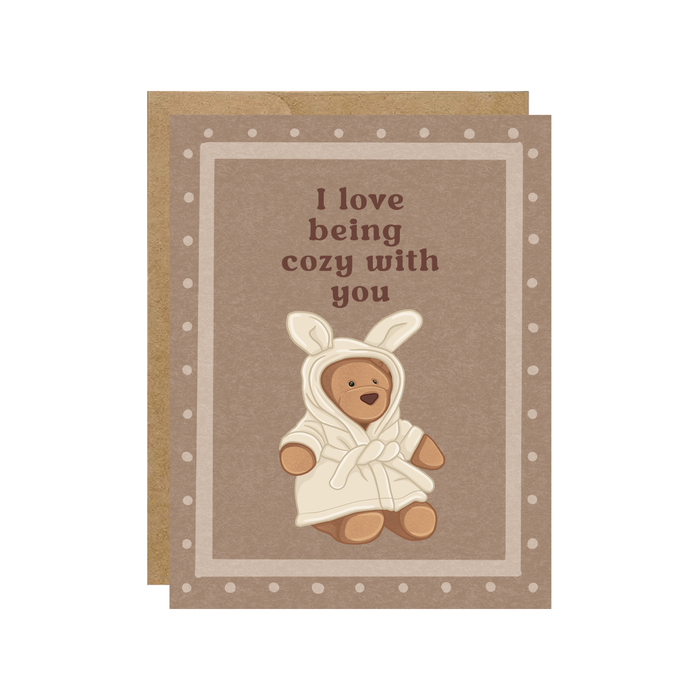 Cozy Jelly Bear w/Robe Card