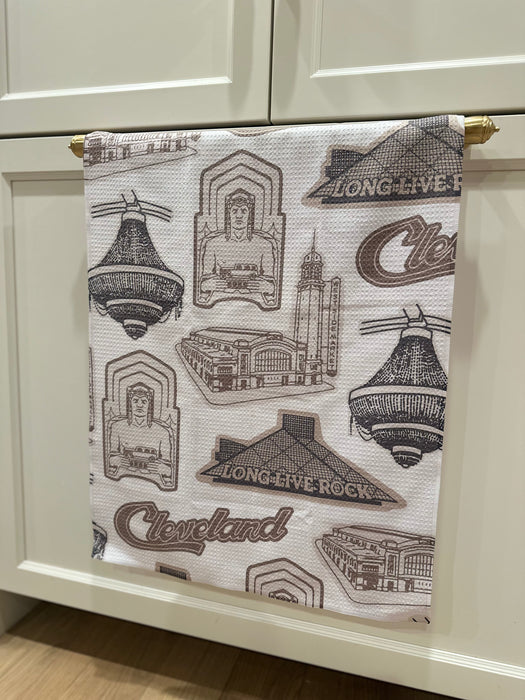 Cleveland Icons Geometry Towel