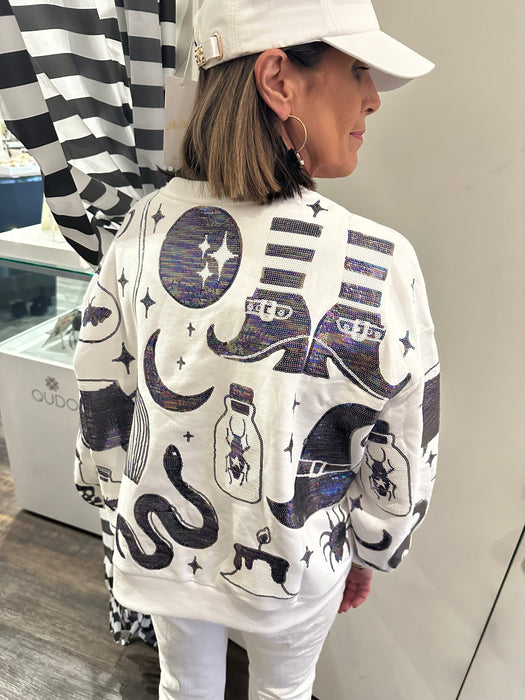 Queen of Sparkle Halloween Icon Sweatshirt
